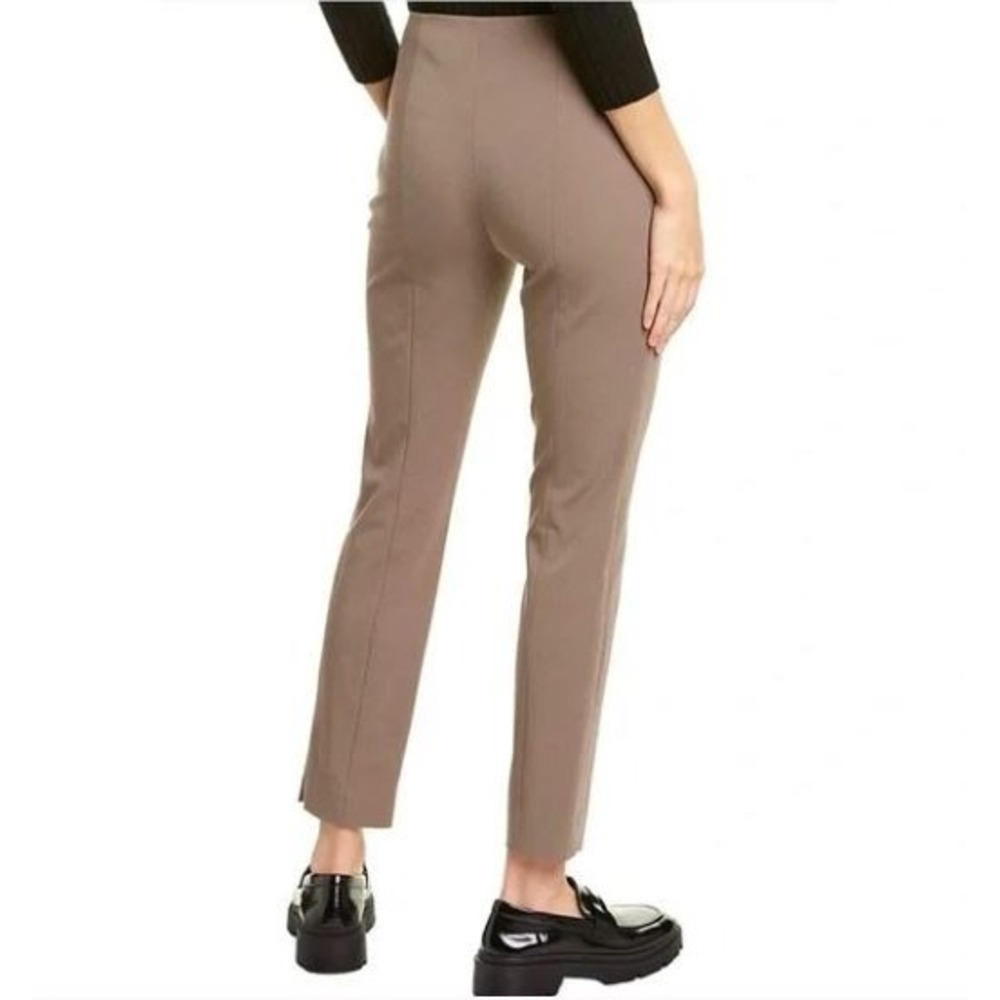 Theory Skinny Legging Pants Dark Mushroom 8 Eco New‎ Bistretch Ankle Side Zip